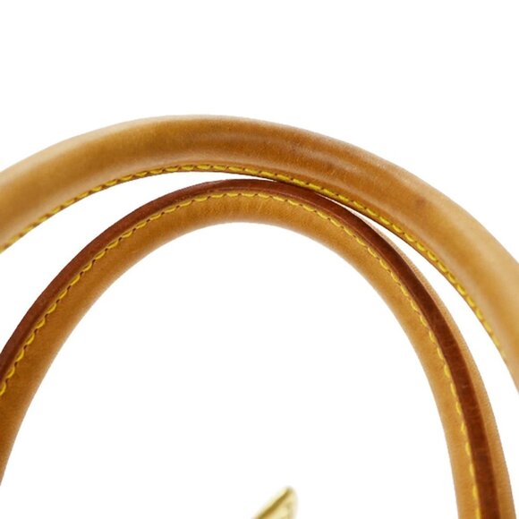 LOUIS VUITTON LV Logo Deauville Hand Bag Monogram Leather Brown M47270 81YH747 - Picture 8 of 16